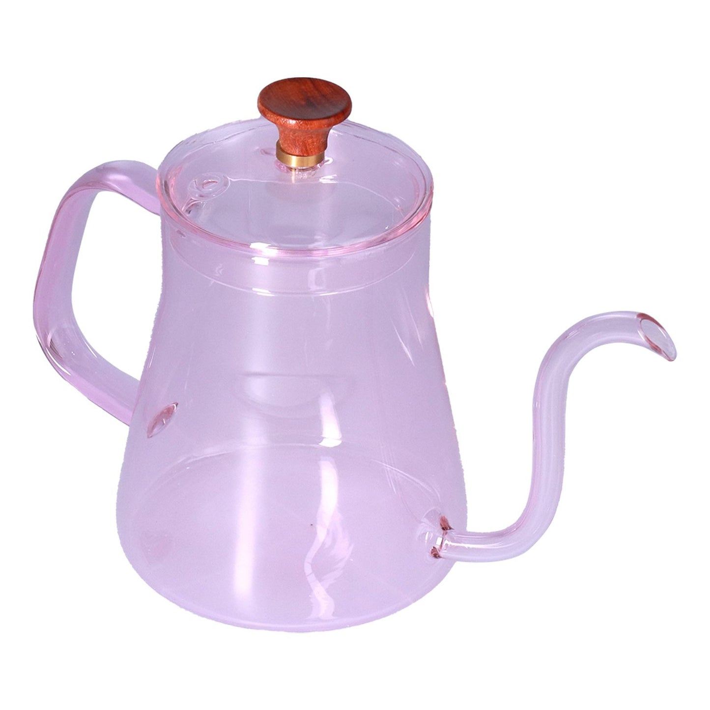 Long Spout Kettle Large Capacity Heat Resistant Easy to Clean Long Mouth Coffee PotPink - view 5