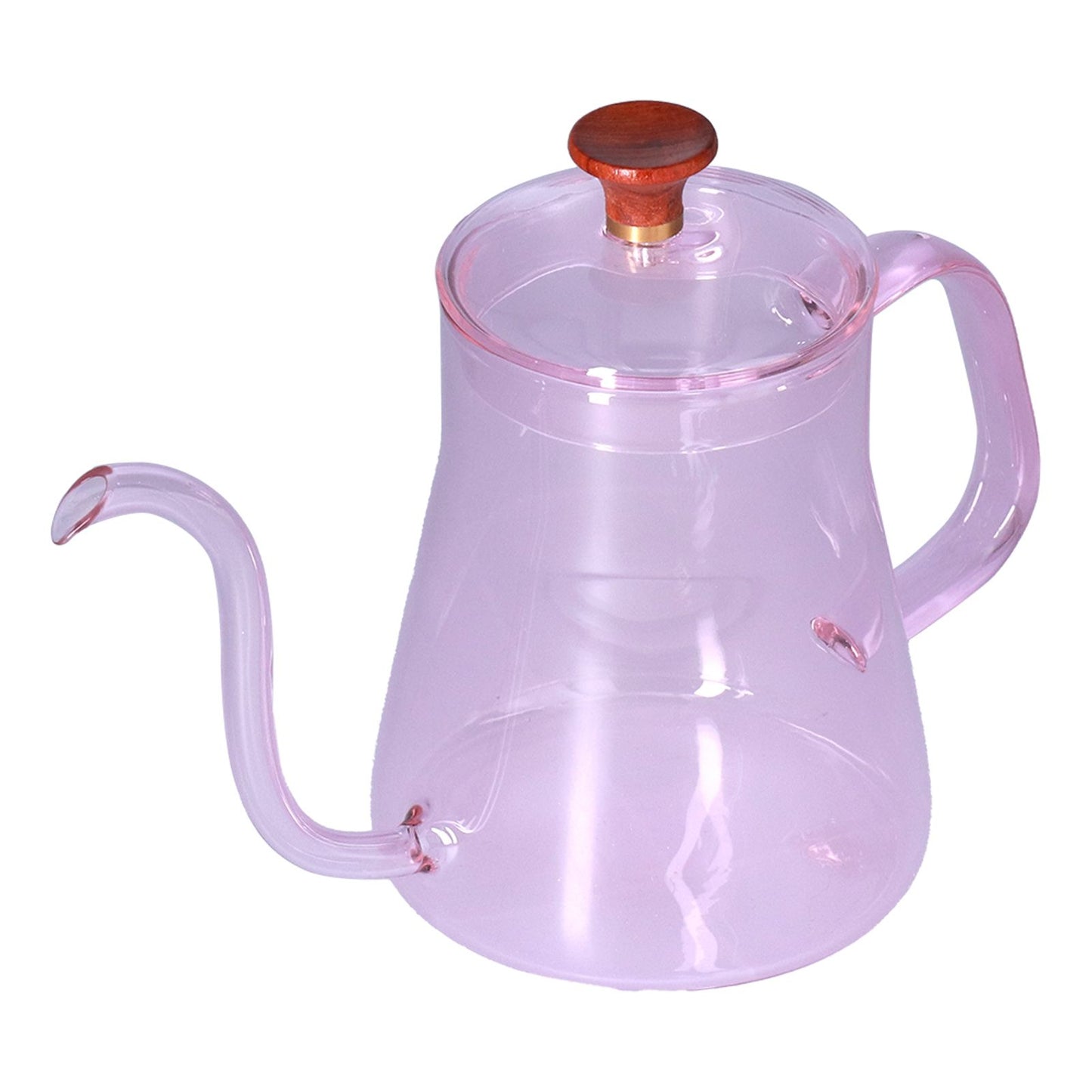 Long Spout Kettle Large Capacity Heat Resistant Easy to Clean Long Mouth Coffee PotPink - view 7