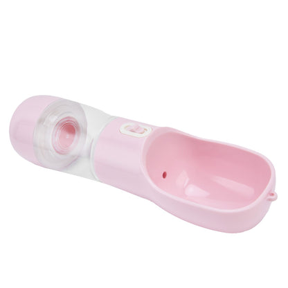 2 in 1 Pet Water Bottle Portable Anti Leakage Dog Food Bottler for Outdoor Traveling Pink - view 6