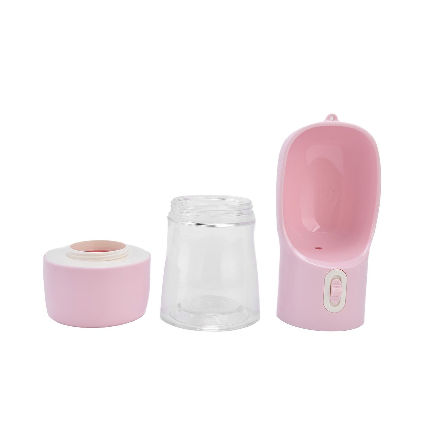 2 in 1 Pet Water Bottle Portable Anti Leakage Dog Food Bottler for Outdoor Traveling Pink - view 10