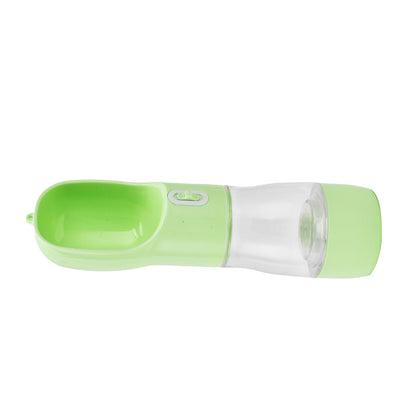 2 in 1 Pet Water Bottle Portable Anti Leakage Dog Food Bottler for Outdoor Traveling Green - view 8