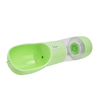 2 in 1 Pet Water Bottle Portable Anti Leakage Dog Food Bottler for Outdoor Traveling Green - view 9