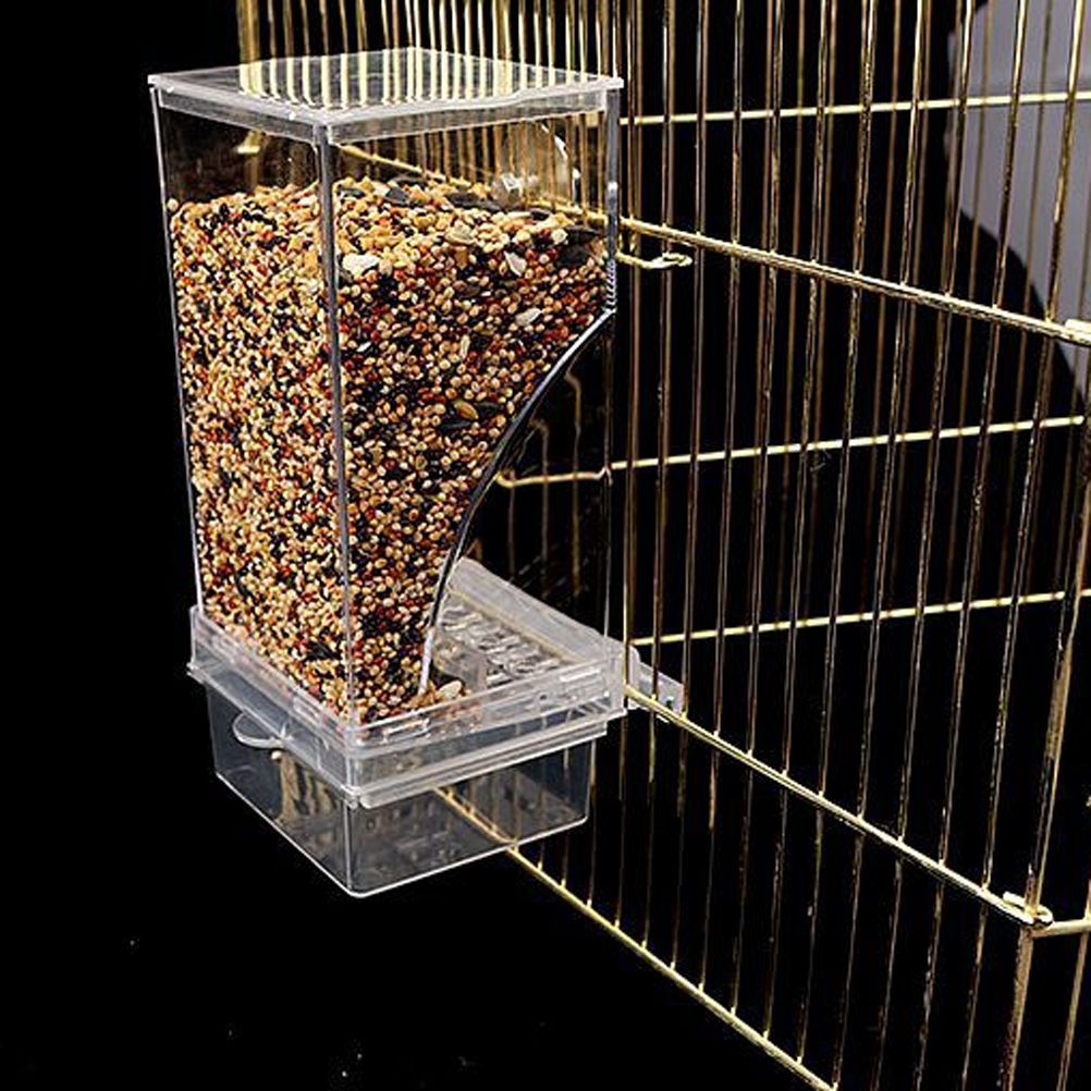 Bird Automatic Feeder Splash Proof Bird Feeder Bird Cage Accessories Bird Food Container for Parakeet Canary Cockatiel Finch - view 5