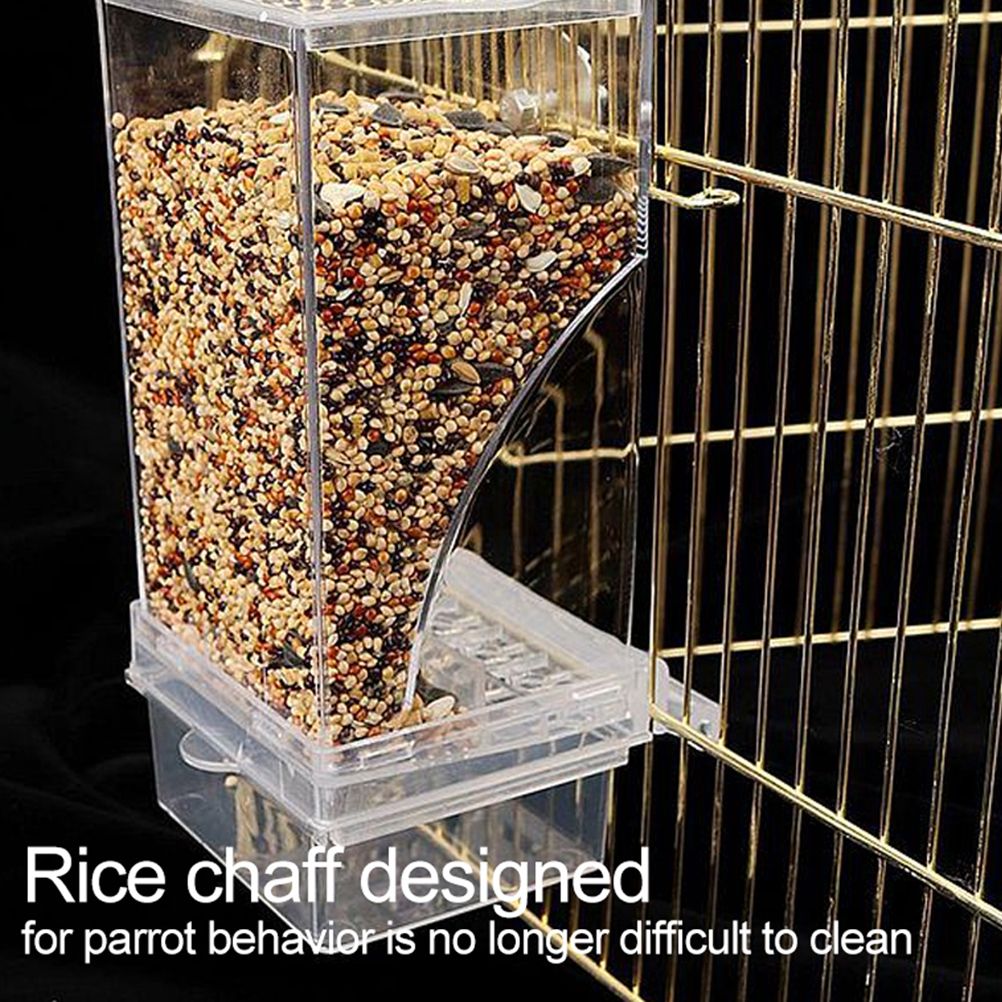 Bird Automatic Feeder Splash Proof Bird Feeder Bird Cage Accessories Bird Food Container for Parakeet Canary Cockatiel Finch - view 6