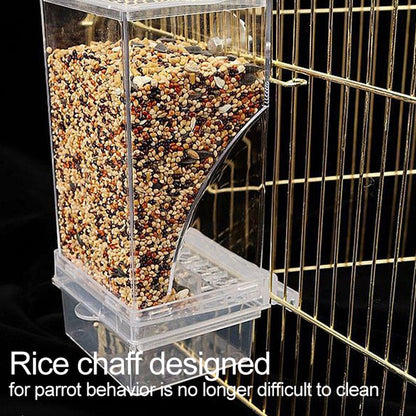 Bird Automatic Feeder Splash Proof Bird Feeder Bird Cage Accessories Bird Food Container for Parakeet Canary Cockatiel Finch - view 6