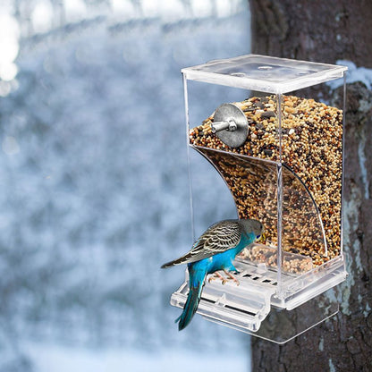 Bird Automatic Feeder Splash Proof Bird Feeder Bird Cage Accessories Bird Food Container for Parakeet Canary Cockatiel Finch - view 9