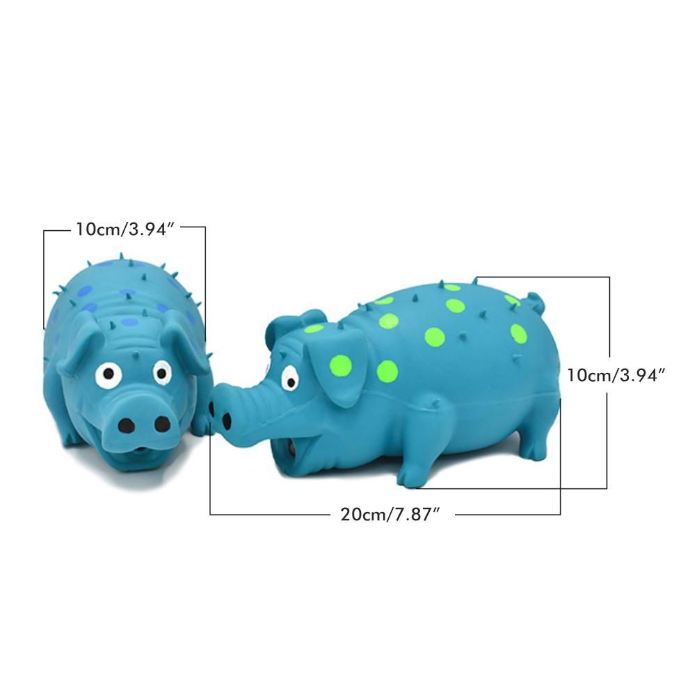 Pig Squeaky Dog Toy Interactive Dog Chew Toy Rubber Pig Dog Toy for Small Medium Large Dogs - view 7