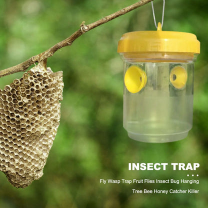 Wasp Trap Hanging Wasp Cather Wasp Killer Reusable Bee Trap Catcher for Wasps Hornets Insects Fruit Fly Trap - view 5