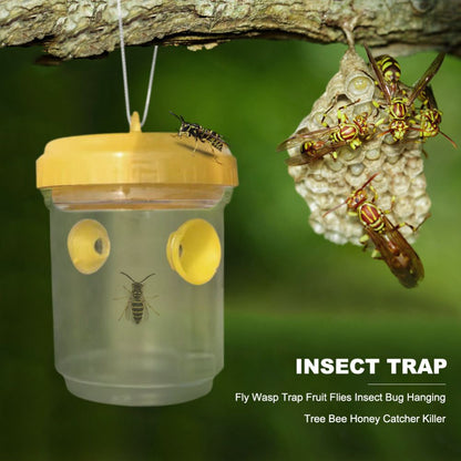 Wasp Trap Hanging Wasp Cather Wasp Killer Reusable Bee Trap Catcher for Wasps Hornets Insects Fruit Fly Trap - view 6