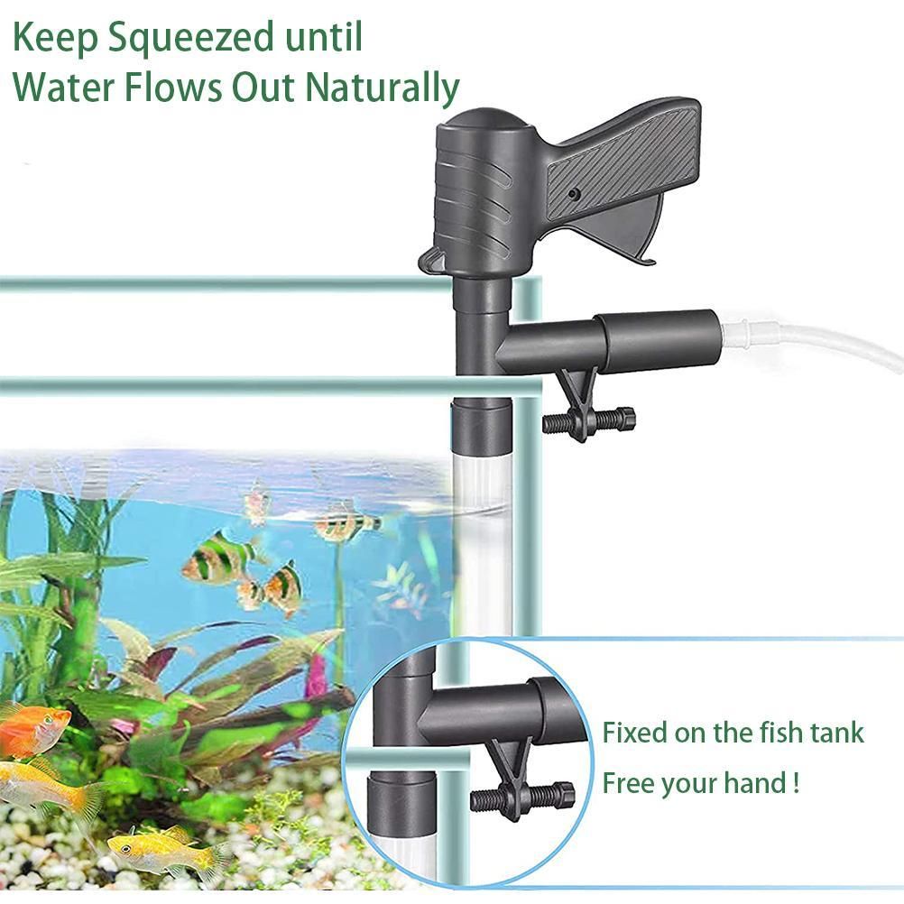 5 in 1 Aquarium Vacuum Gravel Cleaner Fish Tank Cleaning Tools Gravel Vacuum for Aquarium - view 5