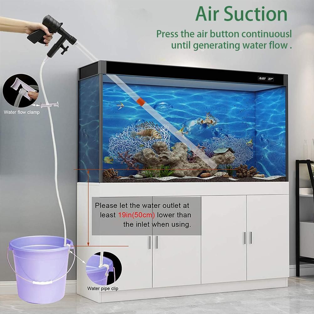 5 in 1 Aquarium Vacuum Gravel Cleaner Fish Tank Cleaning Tools Gravel Vacuum for Aquarium - view 6