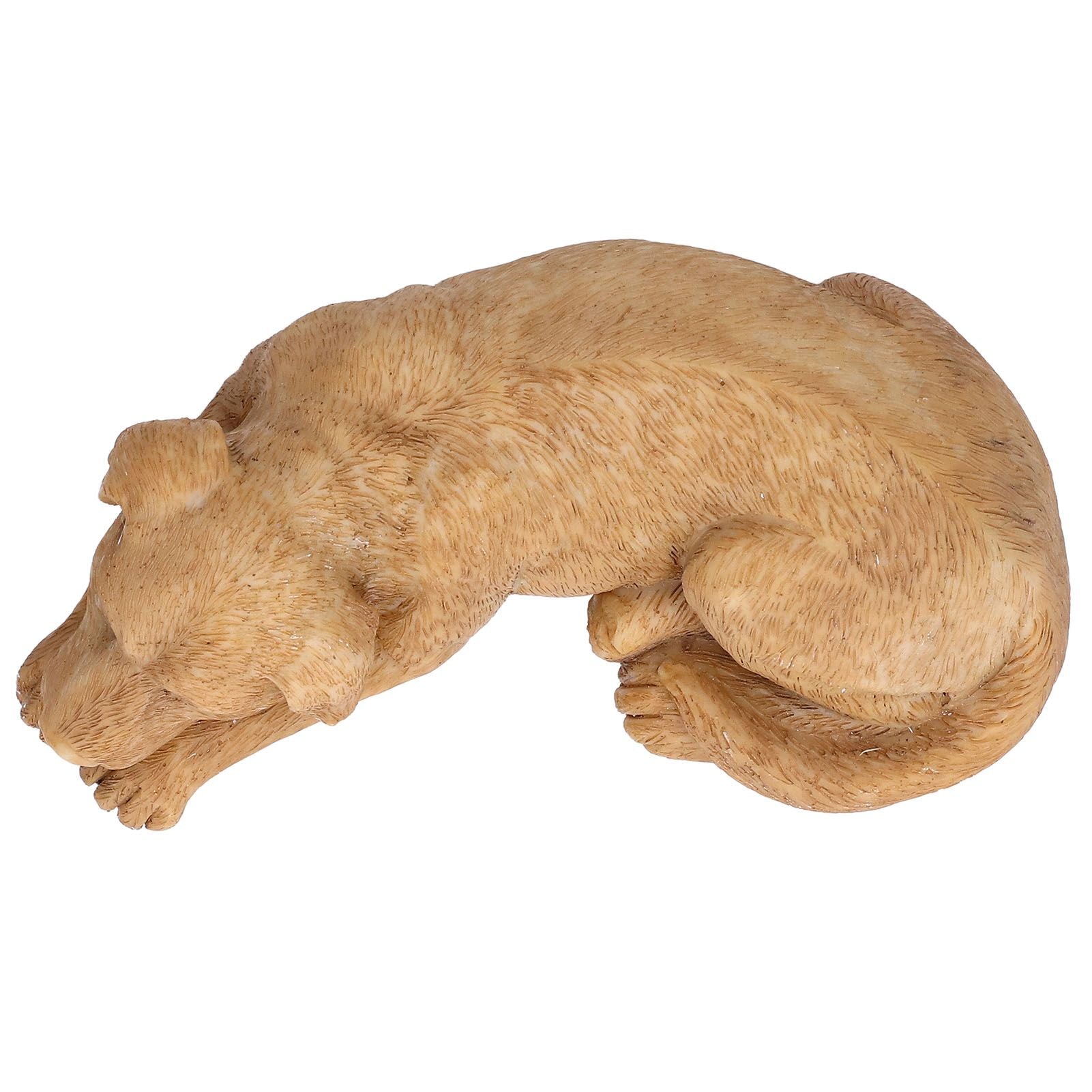 Imitation Stone Pet Memorial Tombstone Cat Dog Commemorative Resin Crafts Gravestone for Lawn Garden Outdoor YardDog Type C Sand Color - view 5