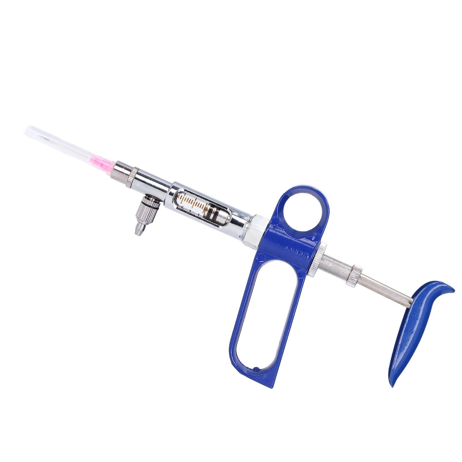2ml Livestock Syringe Injector Continuous Adjustable Animal Injector for Cattle Sheep Pig Goat - view 3
