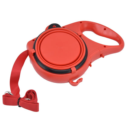 Pet Leash Multifunction Hollow Inside Multicolor Optional Lightweight Portable Small Dog LeashRed - view 3