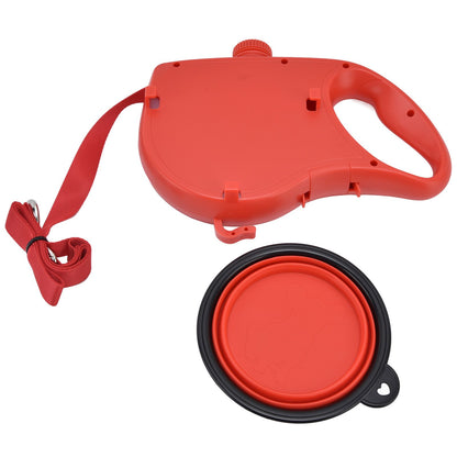 Pet Leash Multifunction Hollow Inside Multicolor Optional Lightweight Portable Small Dog LeashRed - view 4