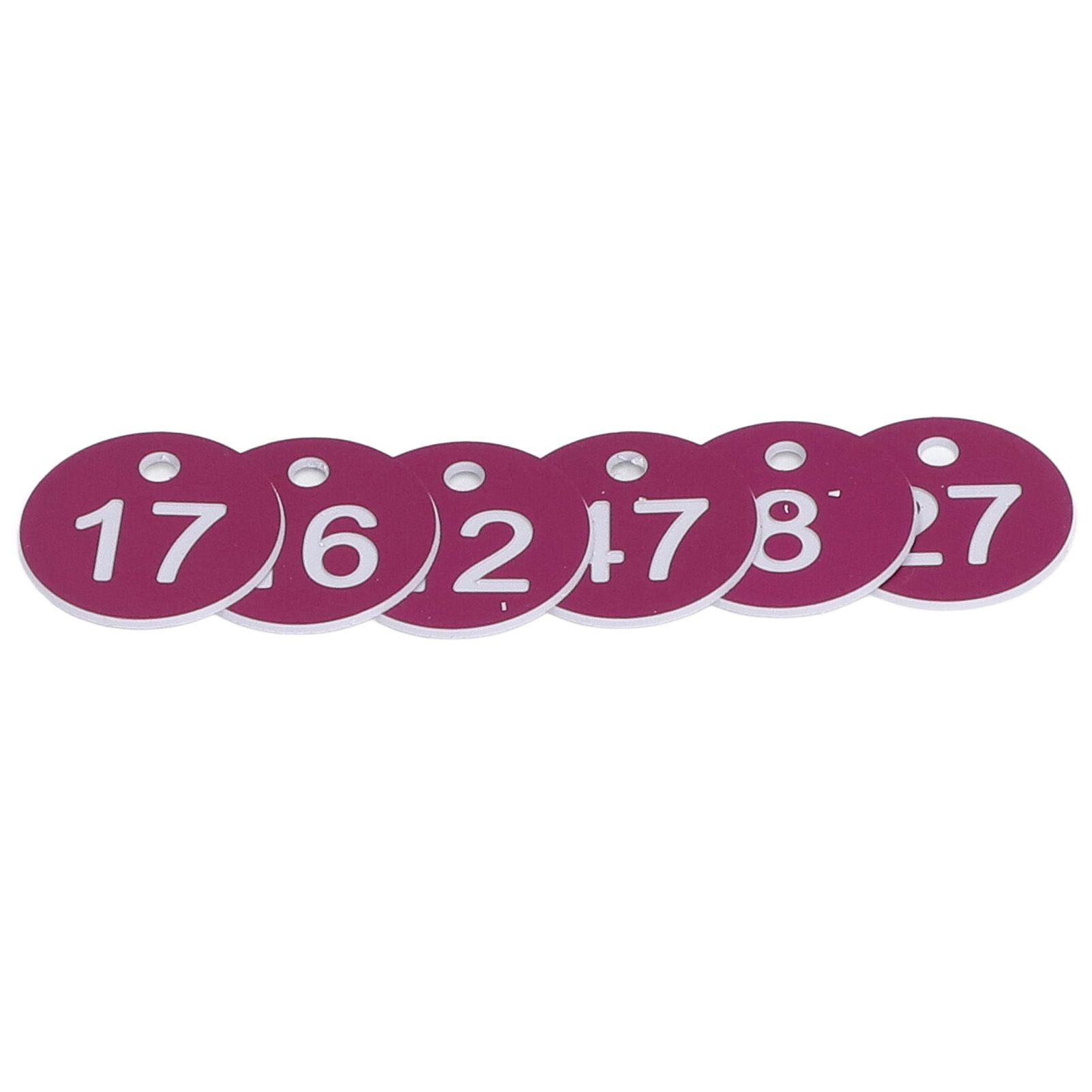 50Pcs Numbered Label Round Simple Beautiful Beehive Tag Breeding Supplies for Beekeeping Animal Husbandry Numbers 1 to 50 Purple - view 3