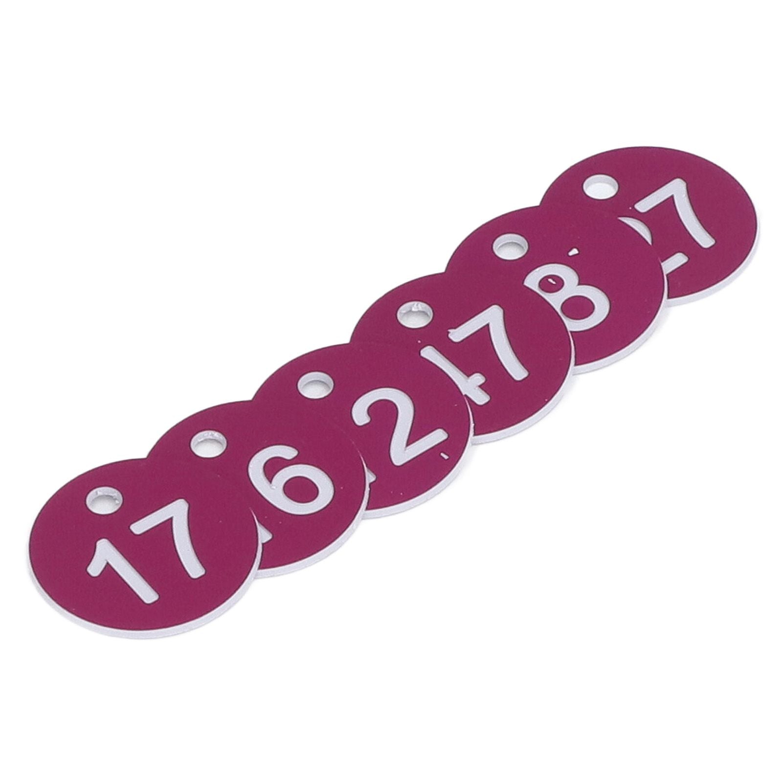 50Pcs Numbered Label Round Simple Beautiful Beehive Tag Breeding Supplies for Beekeeping Animal Husbandry Numbers 1 to 50 Purple - view 5
