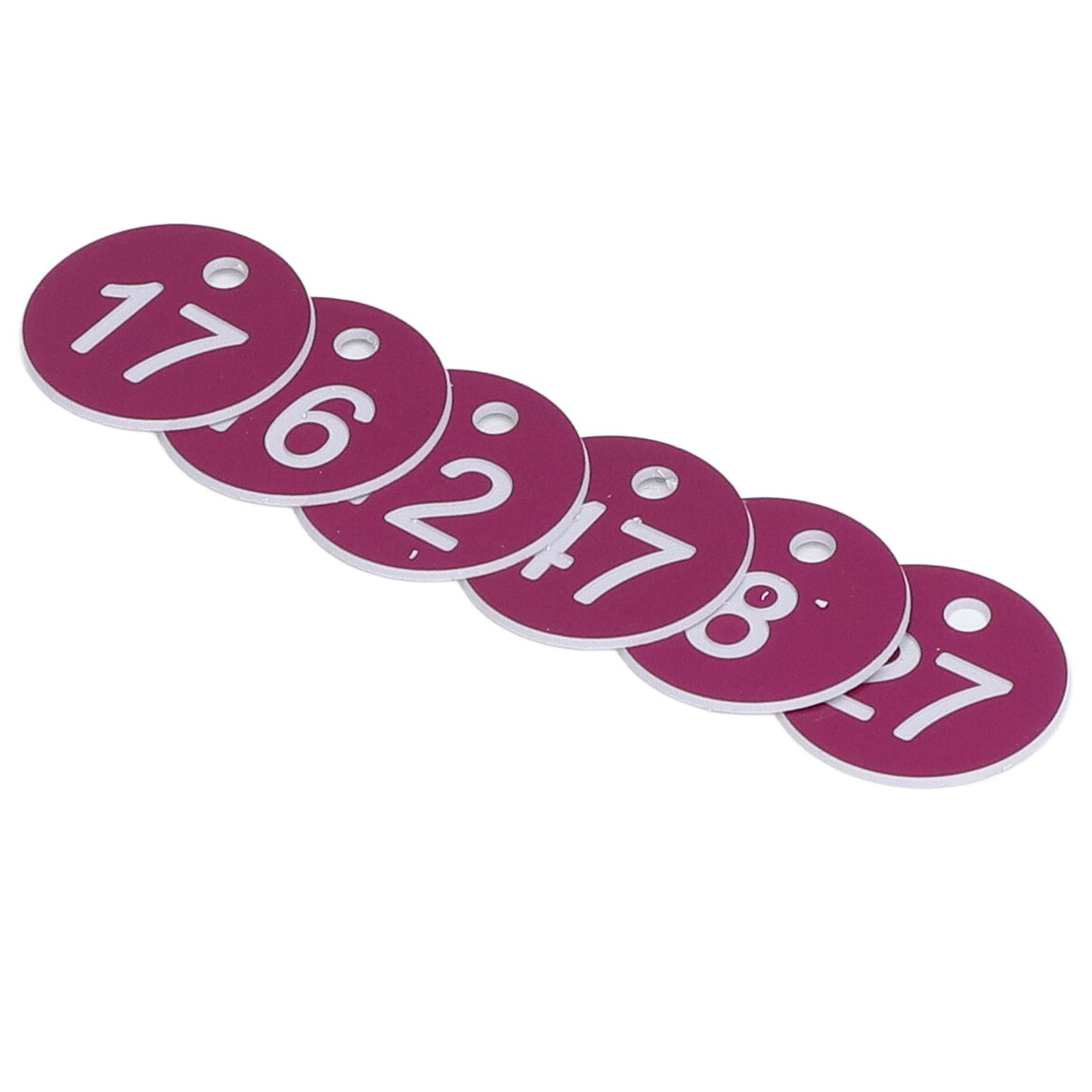 50Pcs Numbered Label Round Simple Beautiful Beehive Tag Breeding Supplies for Beekeeping Animal Husbandry Numbers 1 to 50 Purple - view 10