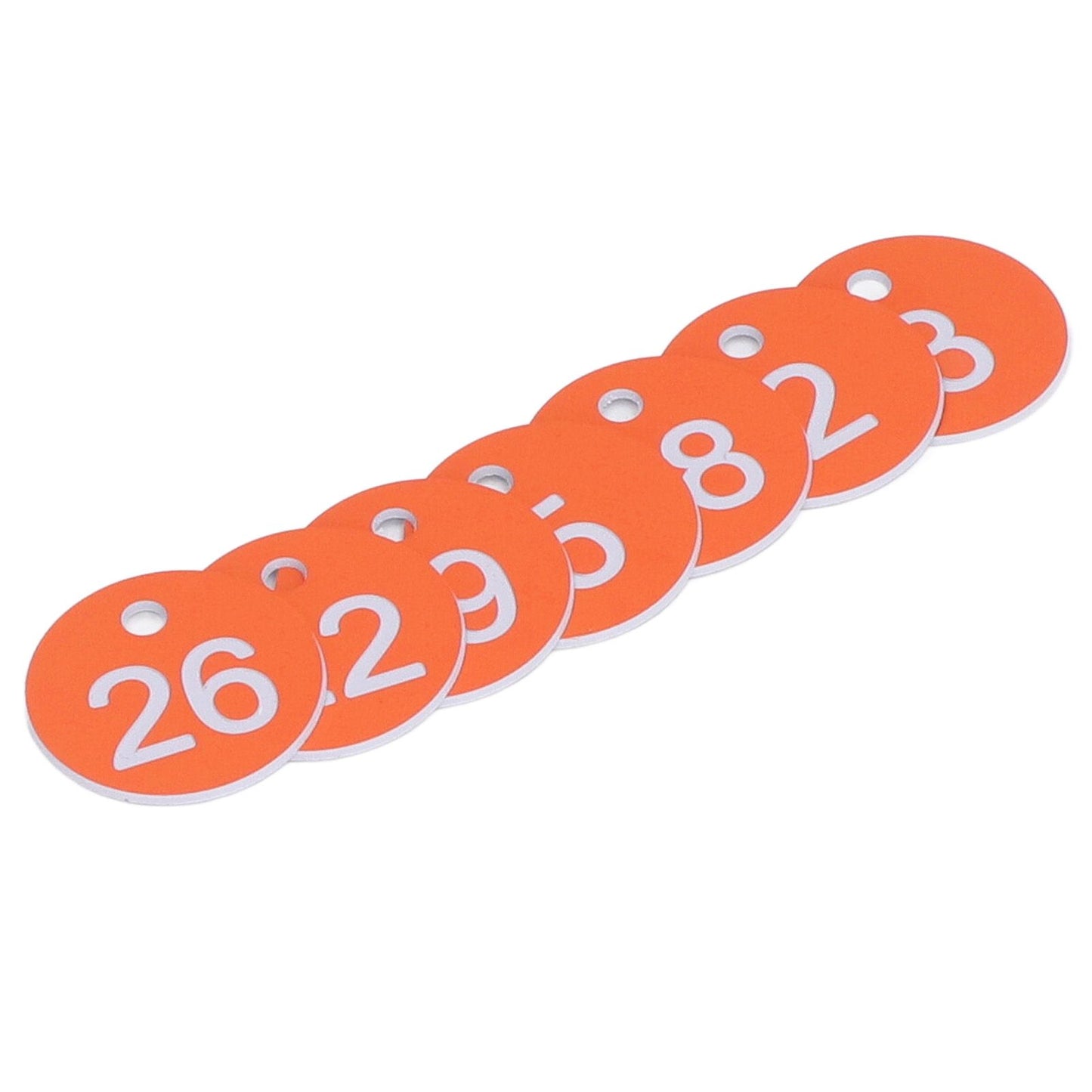 50Pcs Numbered Label Round Simple Beautiful Beehive Tag Breeding Supplies for Beekeeping Animal Husbandry Numbers 1 to 50 Orange - view 4
