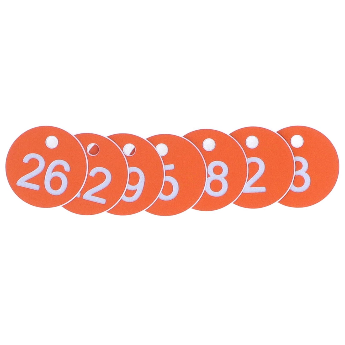 50Pcs Numbered Label Round Simple Beautiful Beehive Tag Breeding Supplies for Beekeeping Animal Husbandry Numbers 1 to 50 Orange - view 7