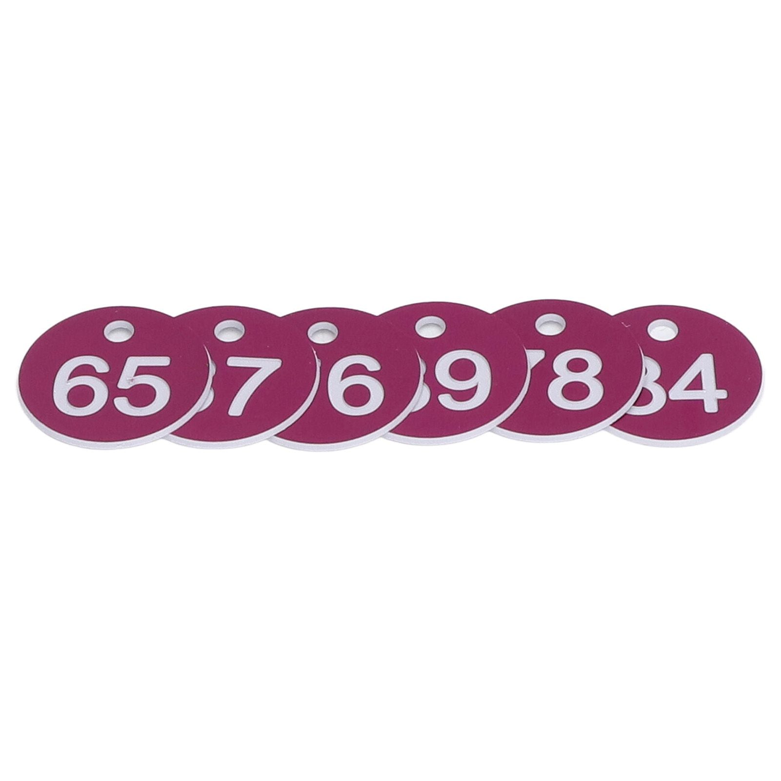 50Pcs Numbered Label Round Simple Beautiful Beehive Tag Breeding Supplies for Beekeeping Animal Husbandry Numbers 51 to 100 Purple - view 4