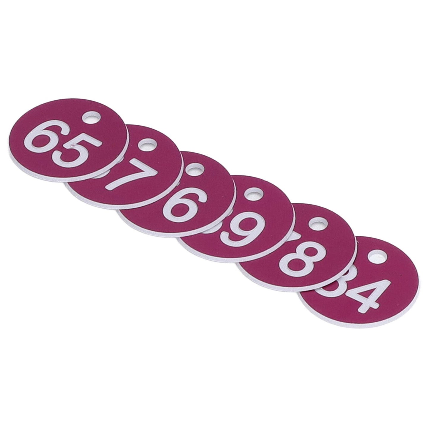 50Pcs Numbered Label Round Simple Beautiful Beehive Tag Breeding Supplies for Beekeeping Animal Husbandry Numbers 51 to 100 Purple - view 5