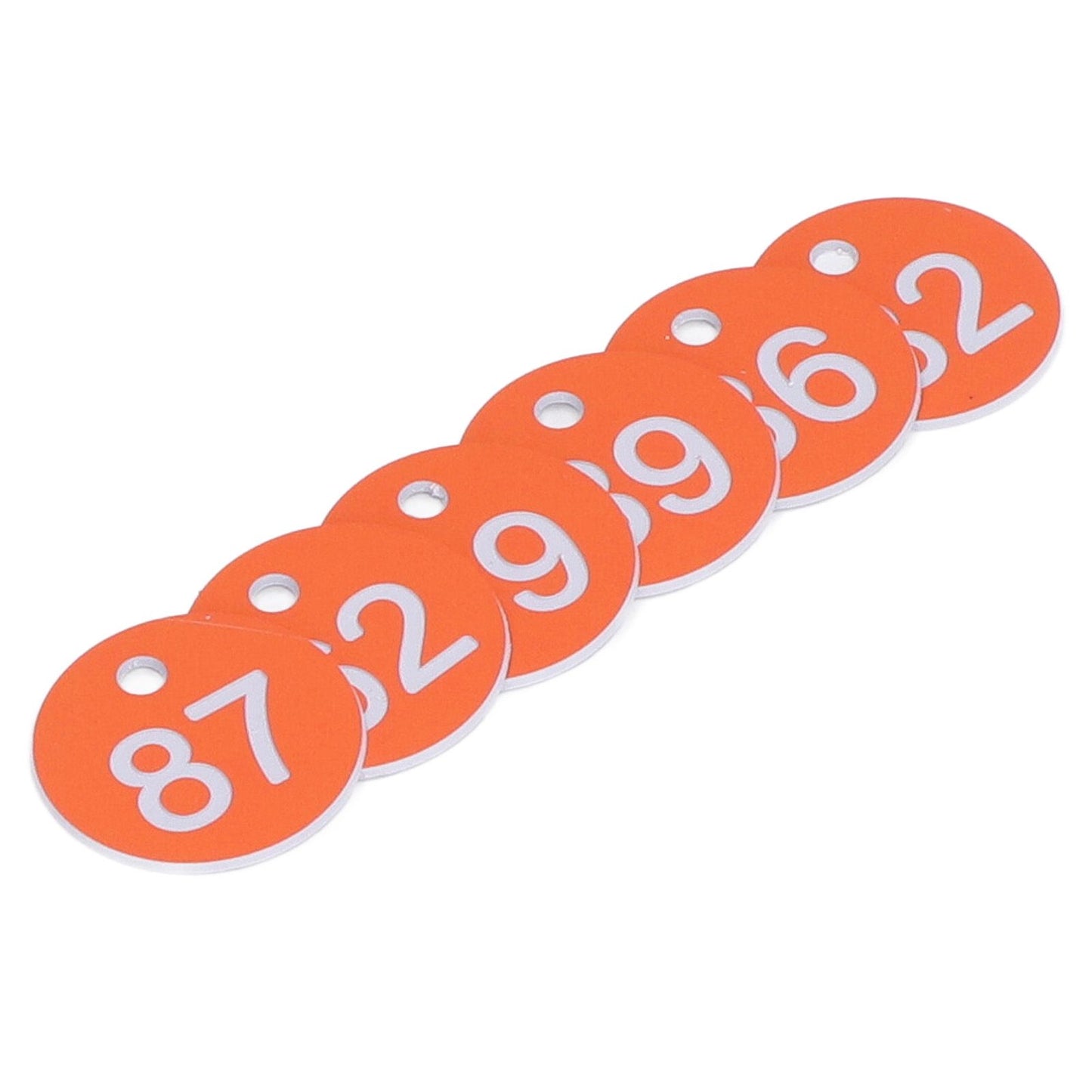 50Pcs Numbered Label Round Simple Beautiful Beehive Tag Breeding Supplies for Beekeeping Animal Husbandry Numbers 51 to 100 Orange - view 3