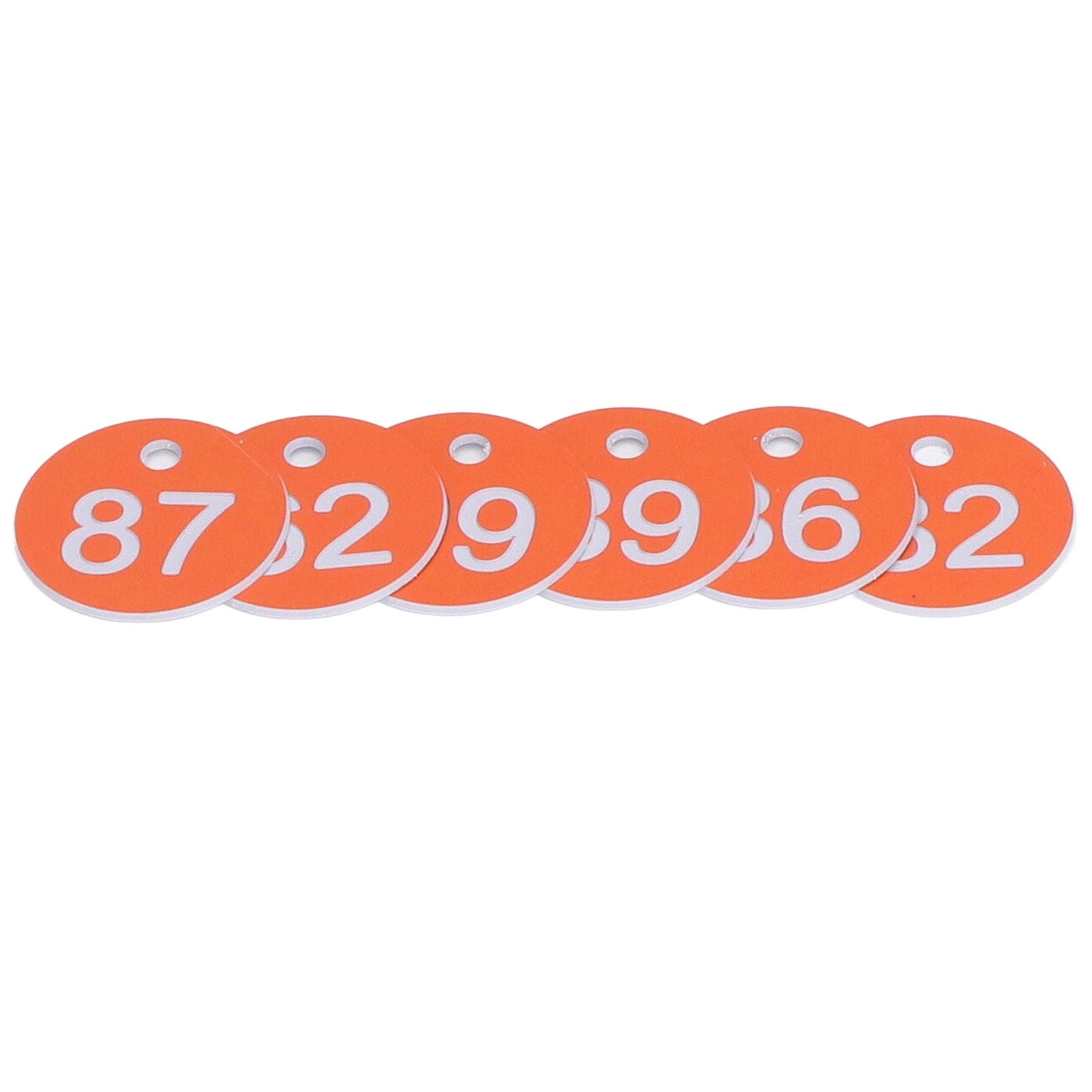50Pcs Numbered Label Round Simple Beautiful Beehive Tag Breeding Supplies for Beekeeping Animal Husbandry Numbers 51 to 100 Orange - view 7