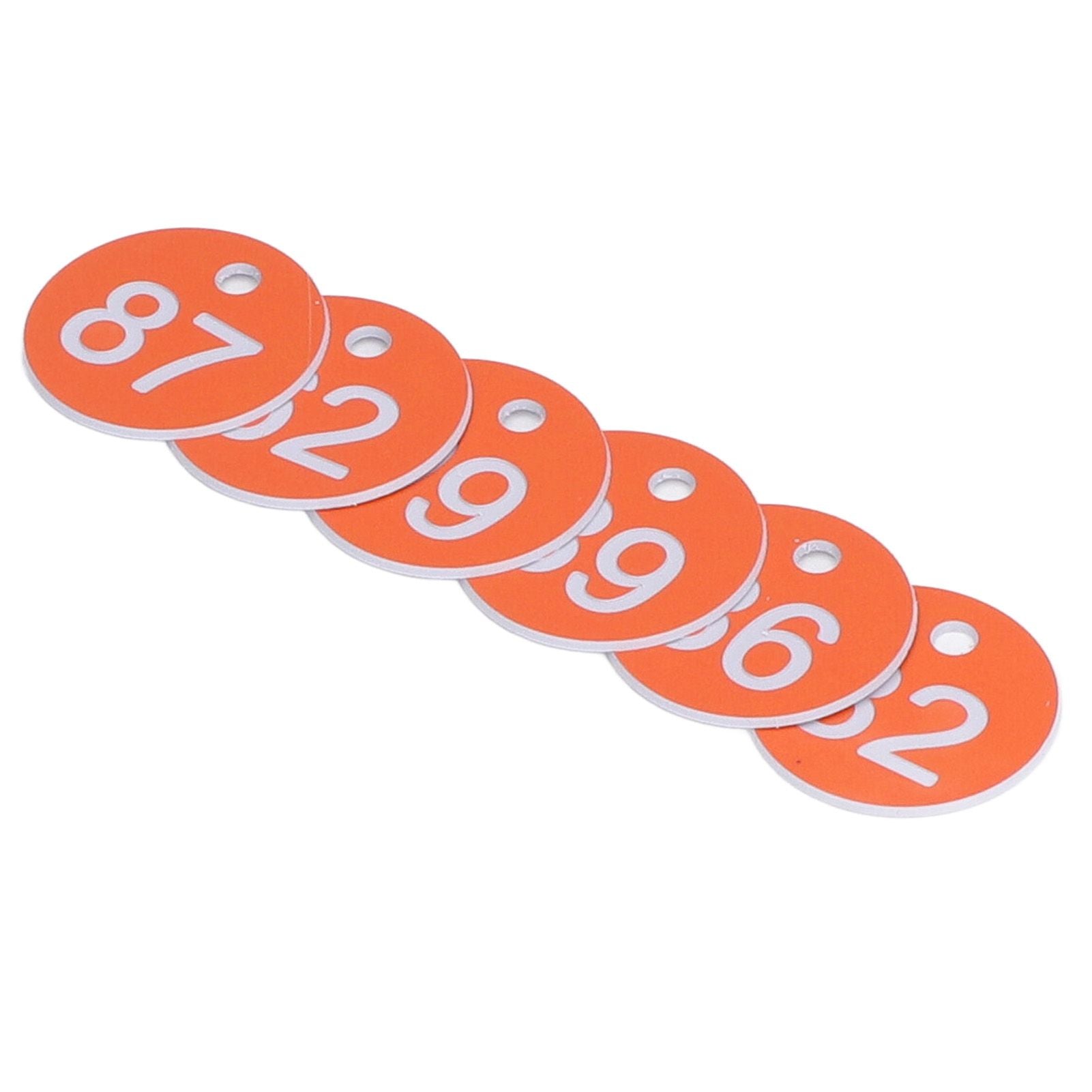 50Pcs Numbered Label Round Simple Beautiful Beehive Tag Breeding Supplies for Beekeeping Animal Husbandry Numbers 51 to 100 Orange - view 9