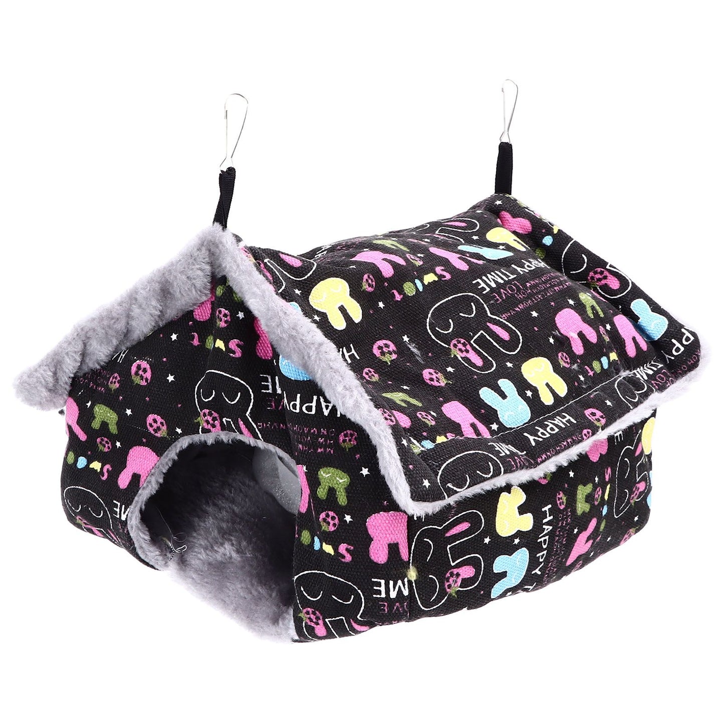 Bird Nest Suspensible Design Soft Plush Warm Safe Portable Size Space Saving Easy Cleaning Parakeet Nest - view 7