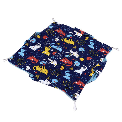Pet Double Layer Warm Hammock Safe Warm Foldable Hanging Pet Sleeping Bag for Small Pets Hamster - view 3