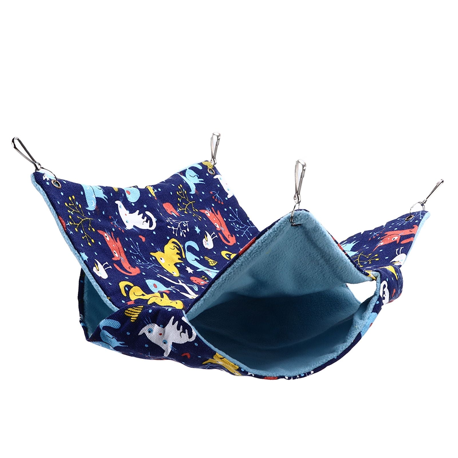 Pet Double Layer Warm Hammock Safe Warm Foldable Hanging Pet Sleeping Bag for Small Pets Hamster - view 8