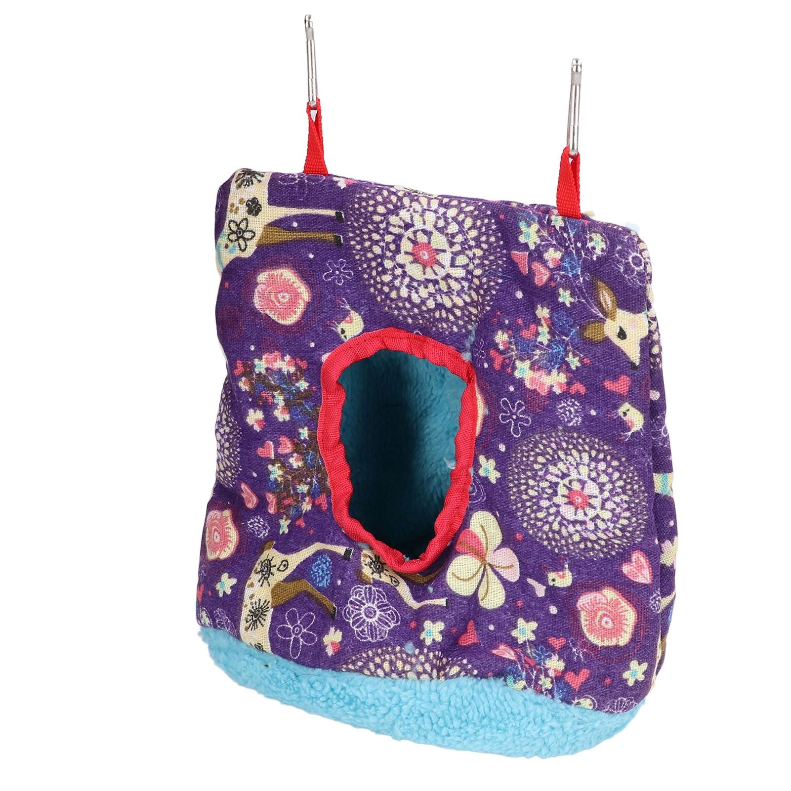 Warm Bird Hammock Plush Soft Foldable Round Bird Hanging Nest for Parrots Parakeet - view 7