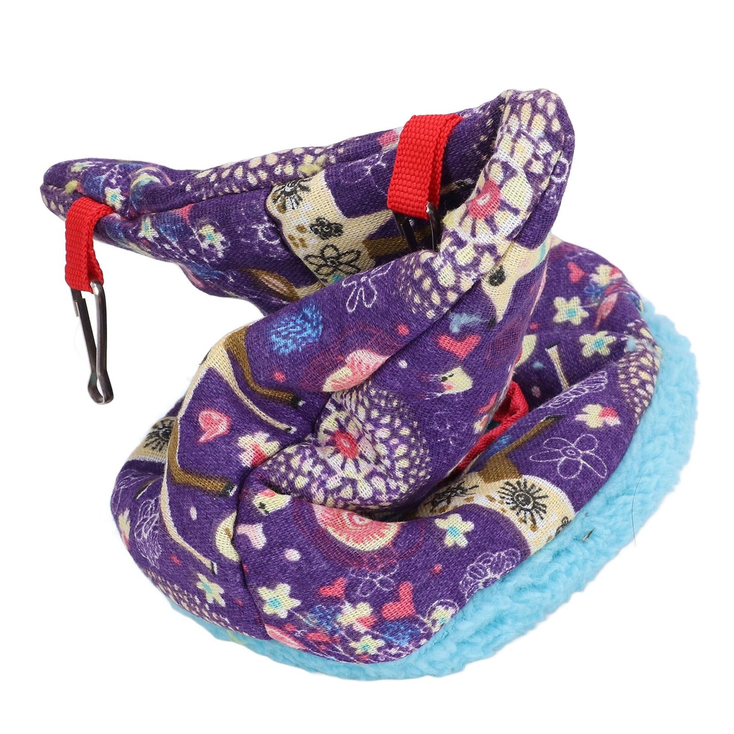 Warm Bird Hammock Plush Soft Foldable Round Bird Hanging Nest for Parrots Parakeet - view 10