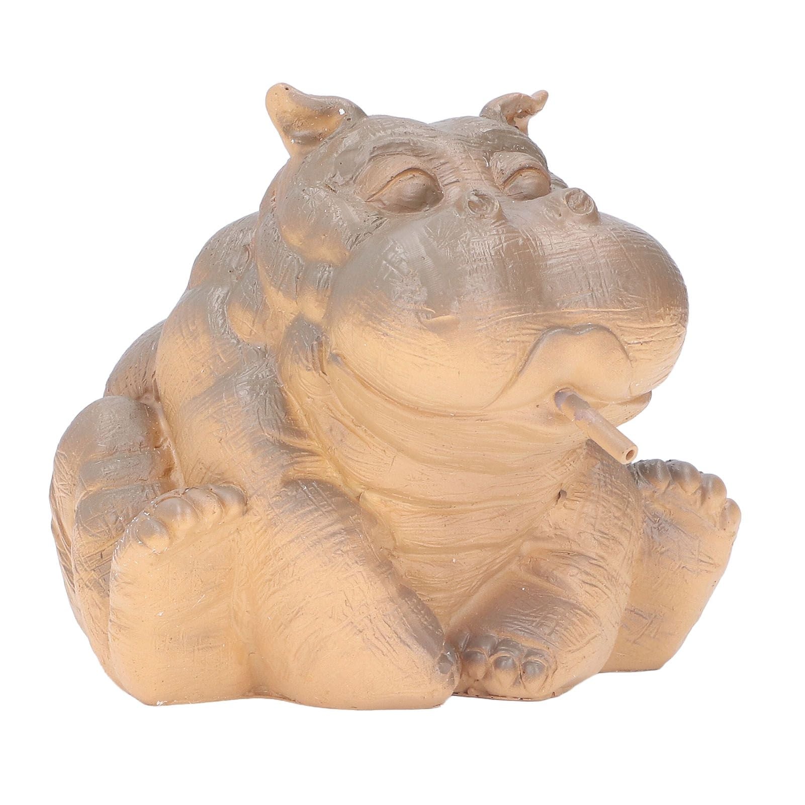 Hippo Decor Hippo Appearance Fine Workmanship Resin Material Small Volume Pond Spitters - view 2