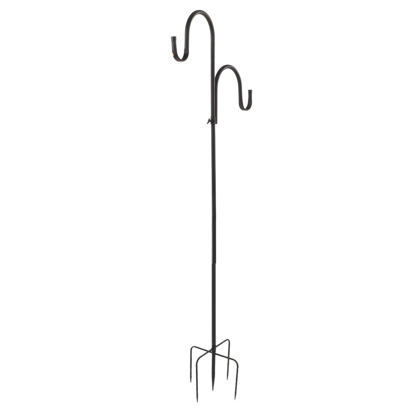 Shepherd's Hook Detachable Bird Feeder Hanger Iron 2 Hooks 5 Prong Bases Courtyard Accessories - view 5