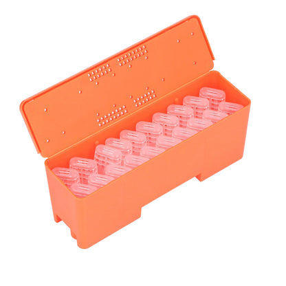 King Cage Transport Box with 20Pcs Queen Bee Rearing Cages Transparent King Cage Beekeeping Tools - view 2