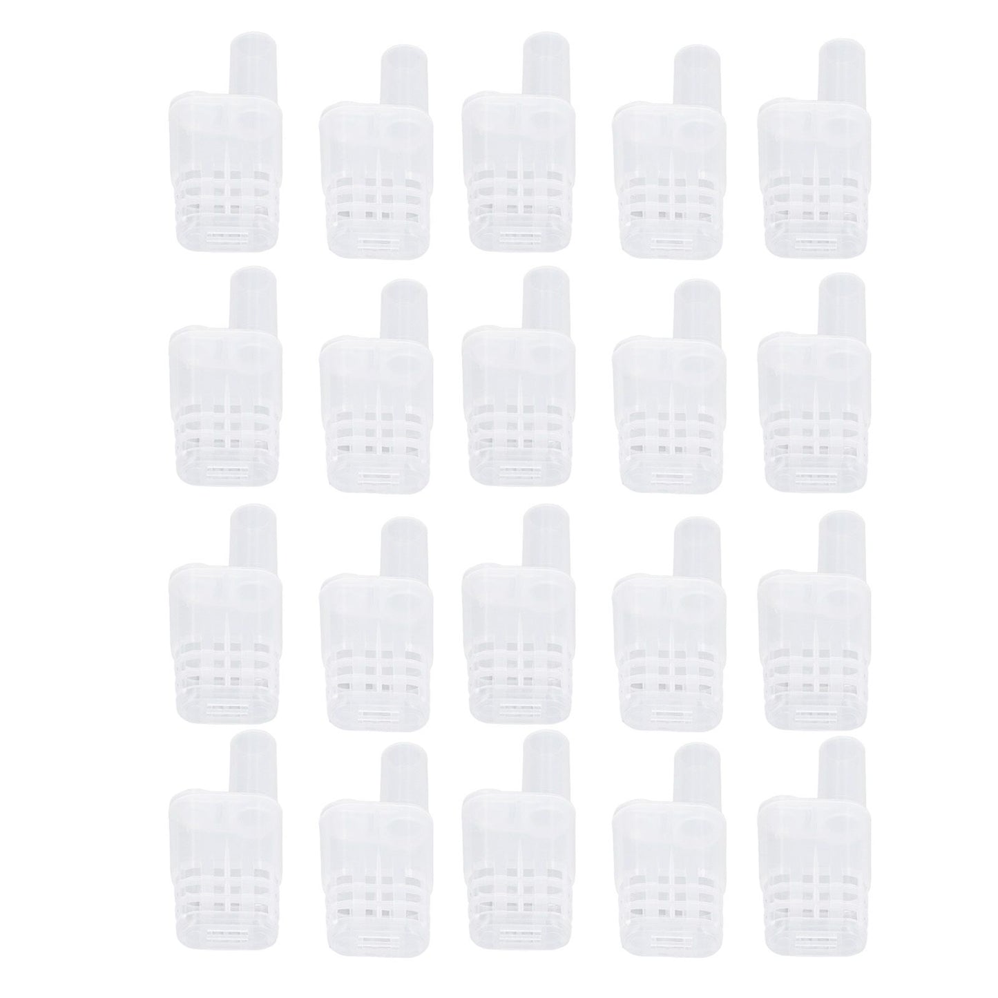 King Cage Transport Box with 20Pcs Queen Bee Rearing Cages Transparent King Cage Beekeeping Tools - view 7