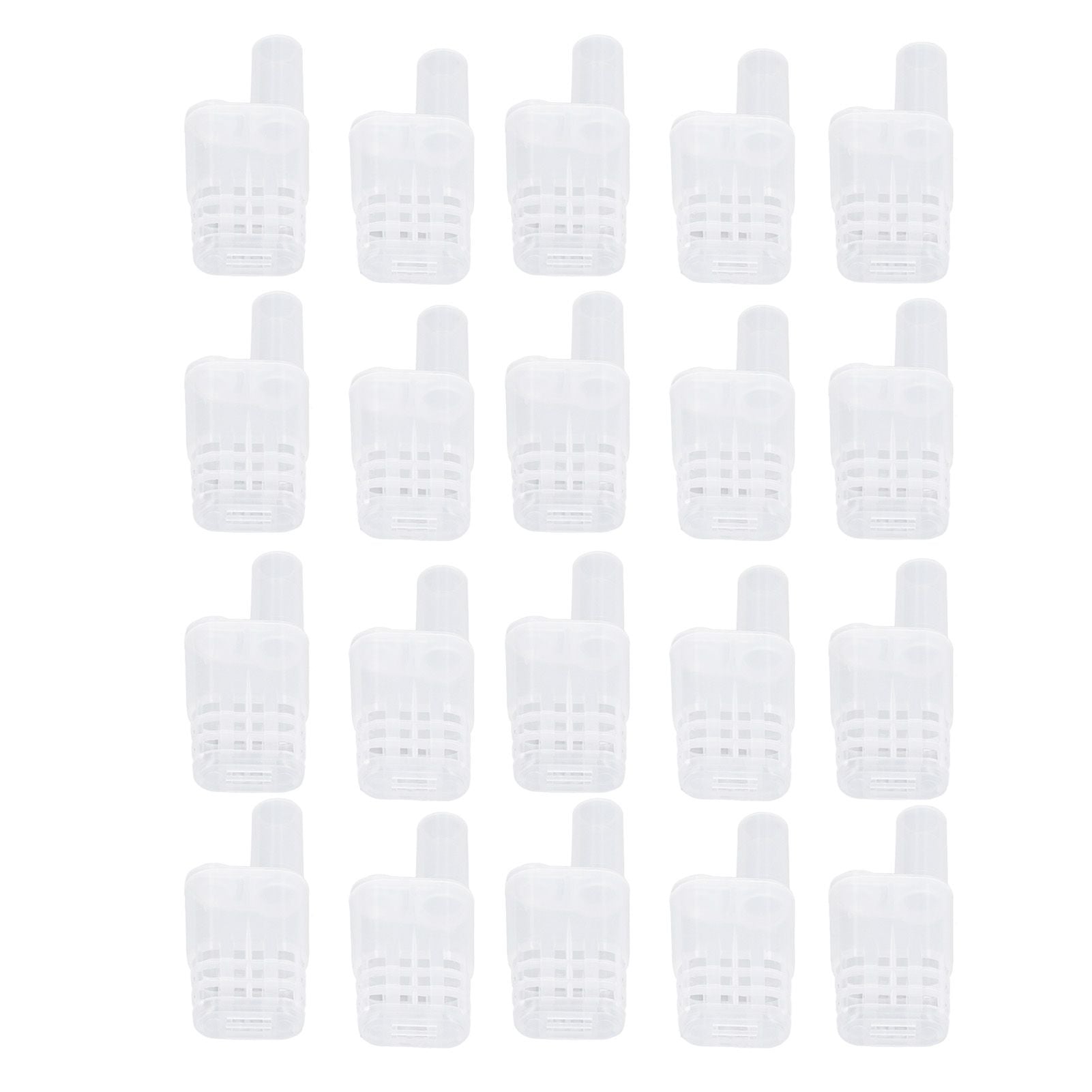 King Cage Transport Box with 20Pcs Queen Bee Rearing Cages Transparent King Cage Beekeeping Tools - view 7
