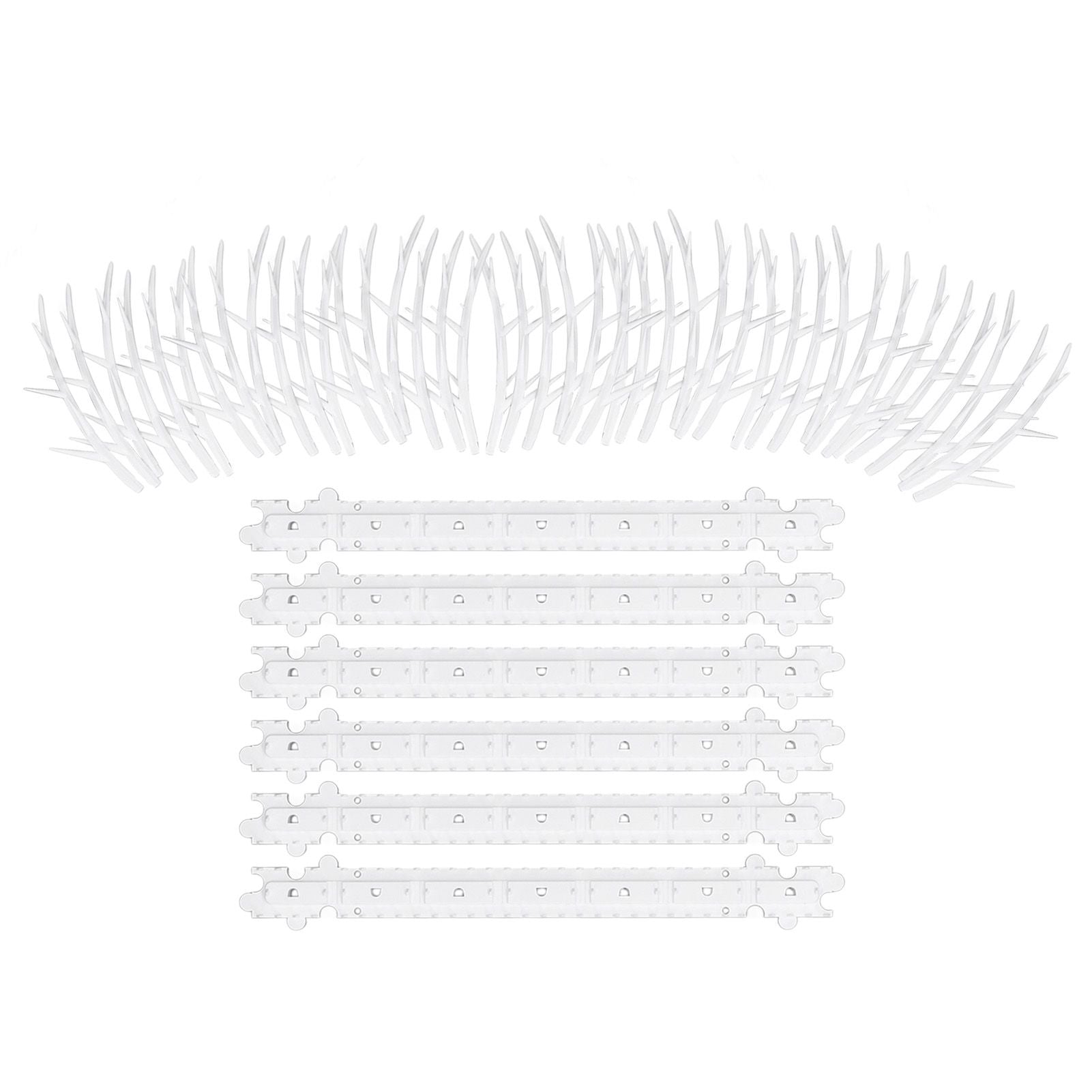 30cm Bird Deterrent Spikes Plastic Bird Repellent Spikes for Fence Roof Mailbox Window