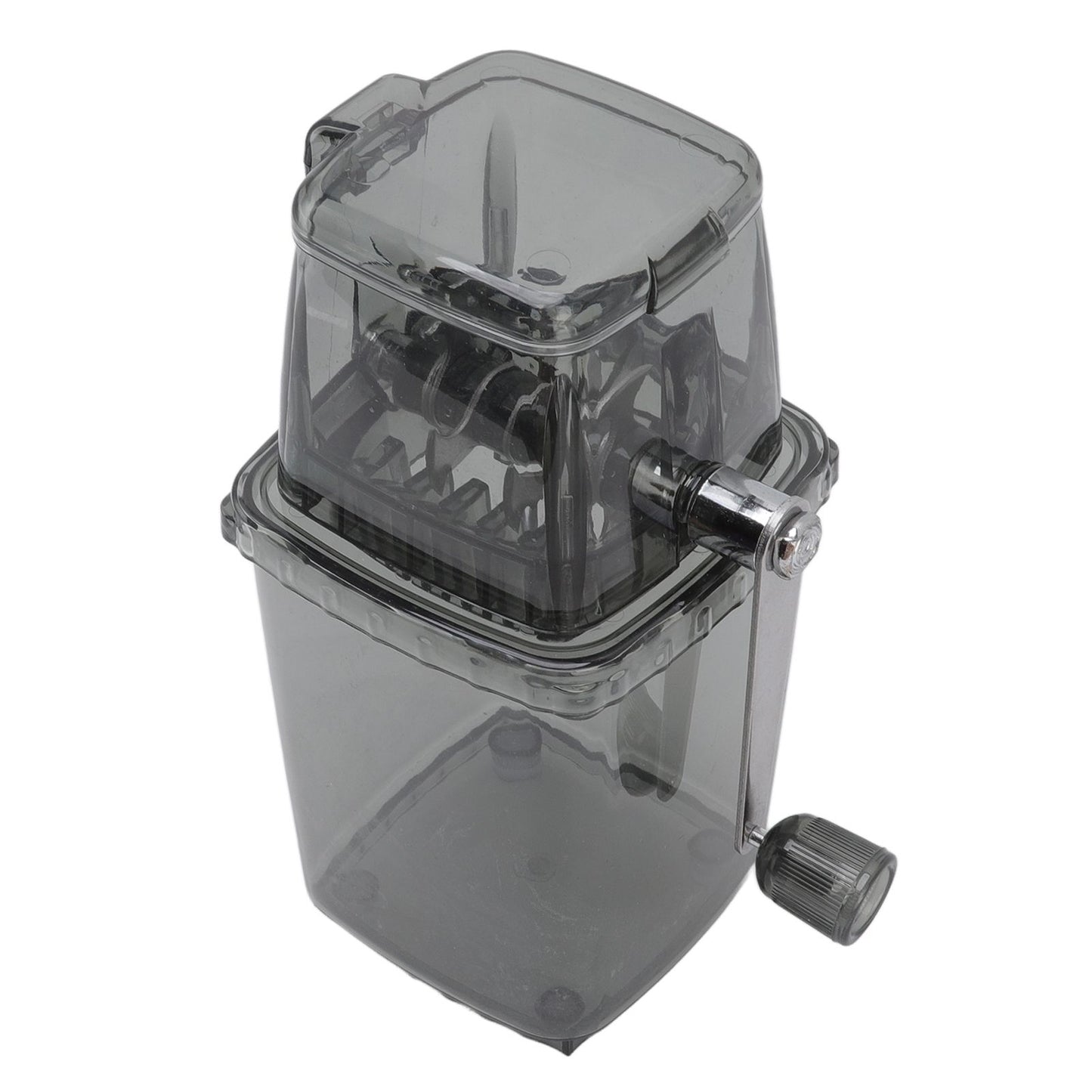 Manual Ice Crusher Small Portable Shaver Hand Operated Snow Cone Machine for Home Grey - view 2