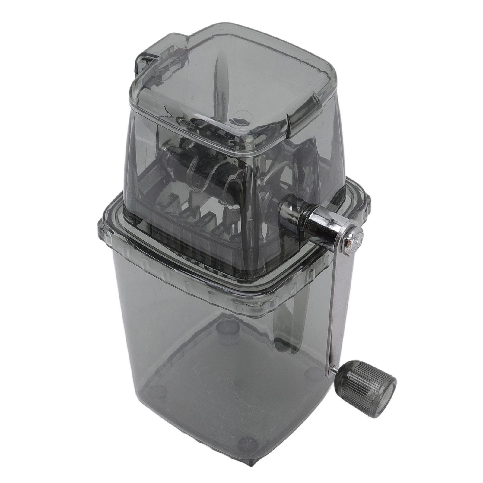 Manual Ice Crusher Small Portable Shaver Hand Operated Snow Cone Machine for Home Grey - view 2