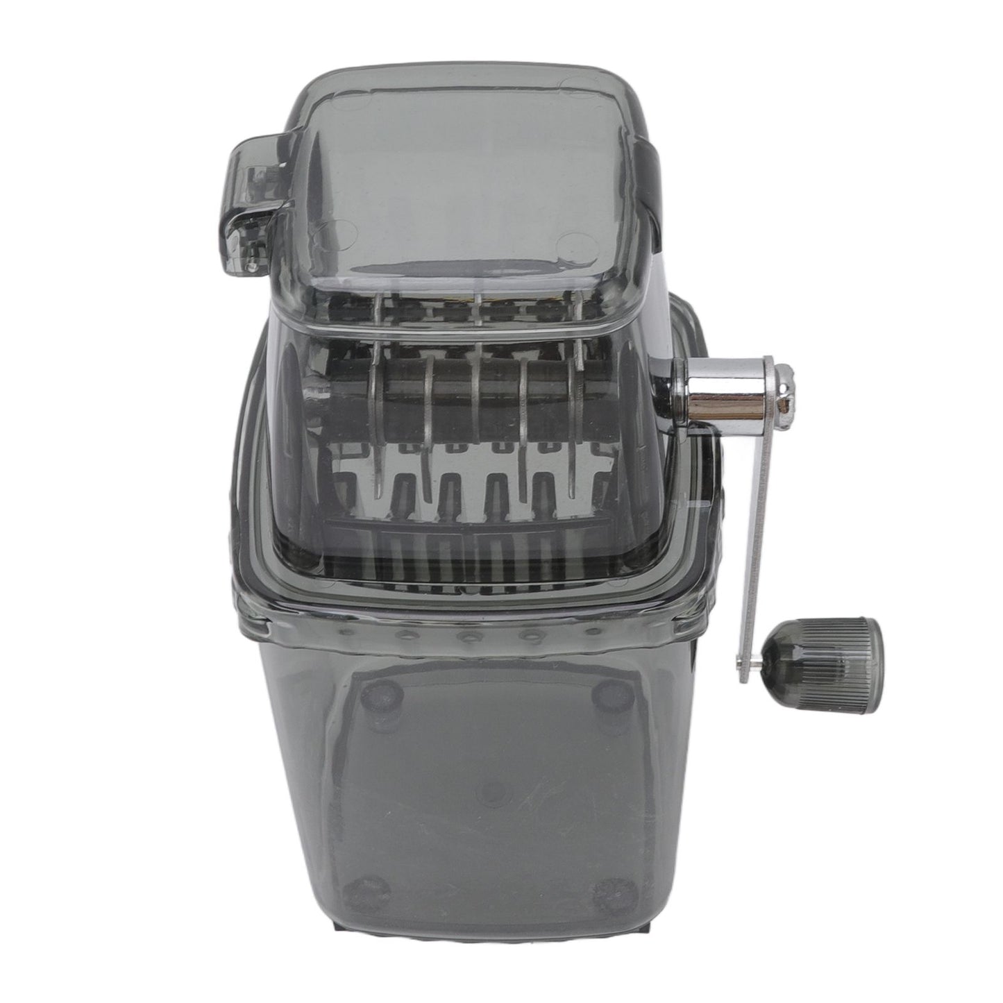 Manual Ice Crusher Small Portable Shaver Hand Operated Snow Cone Machine for Home Grey - view 3