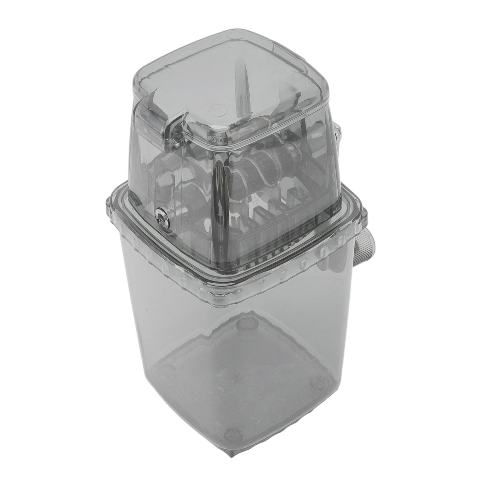 Manual Ice Crusher Small Portable Shaver Hand Operated Snow Cone Machine for Home Grey - view 5