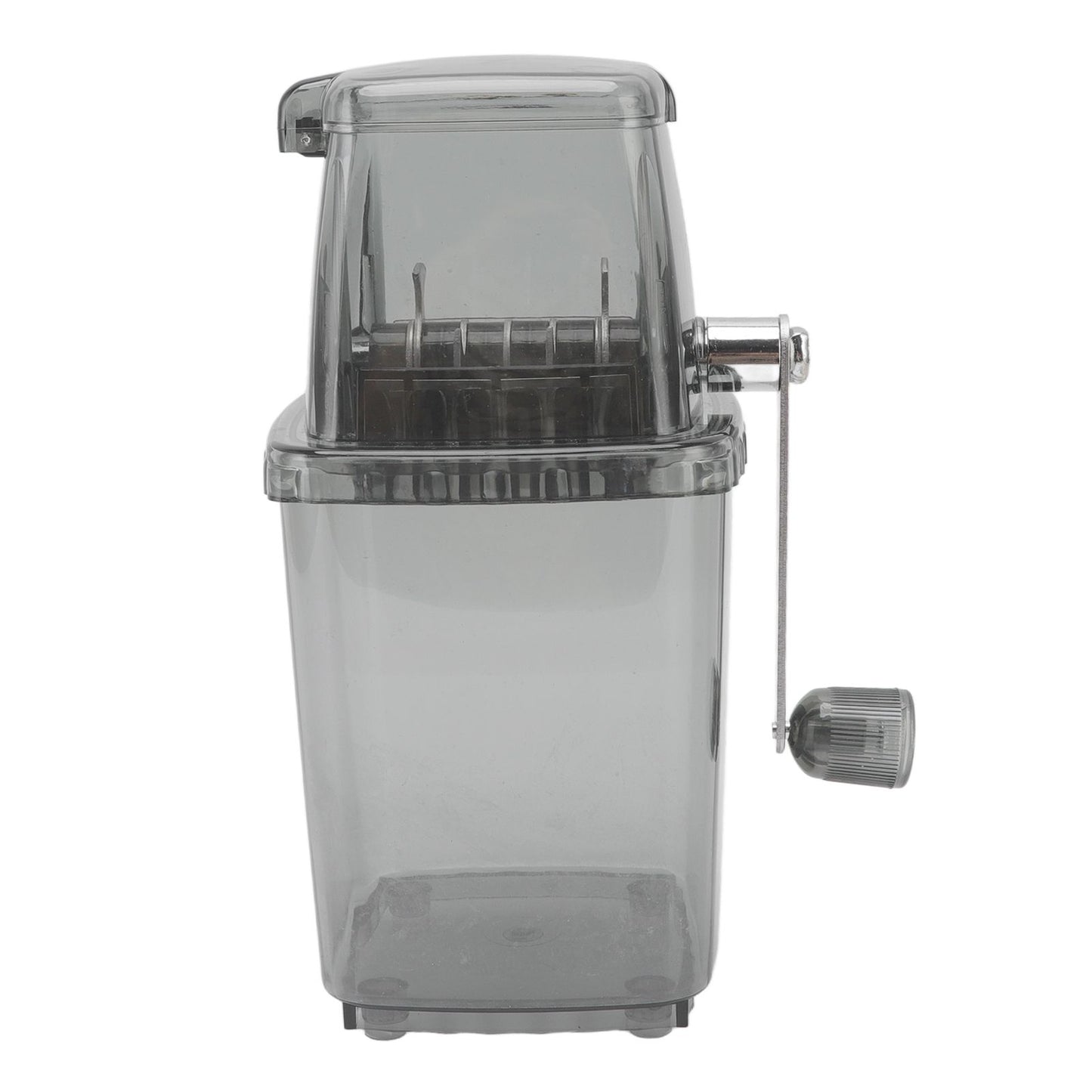 Manual Ice Crusher Small Portable Shaver Hand Operated Snow Cone Machine for Home Grey - view 6