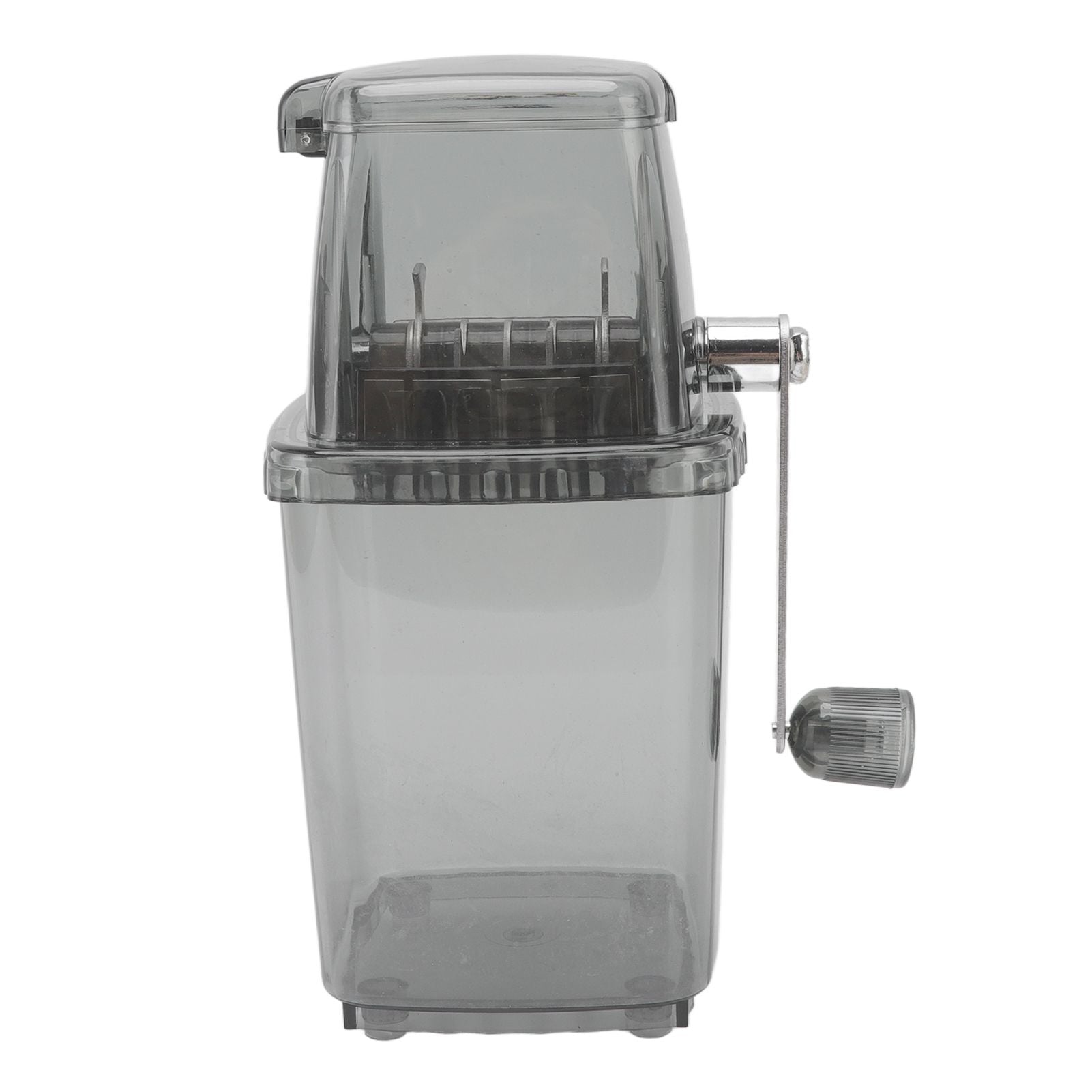 Manual Ice Crusher Small Portable Shaver Hand Operated Snow Cone Machine for Home Grey - view 6