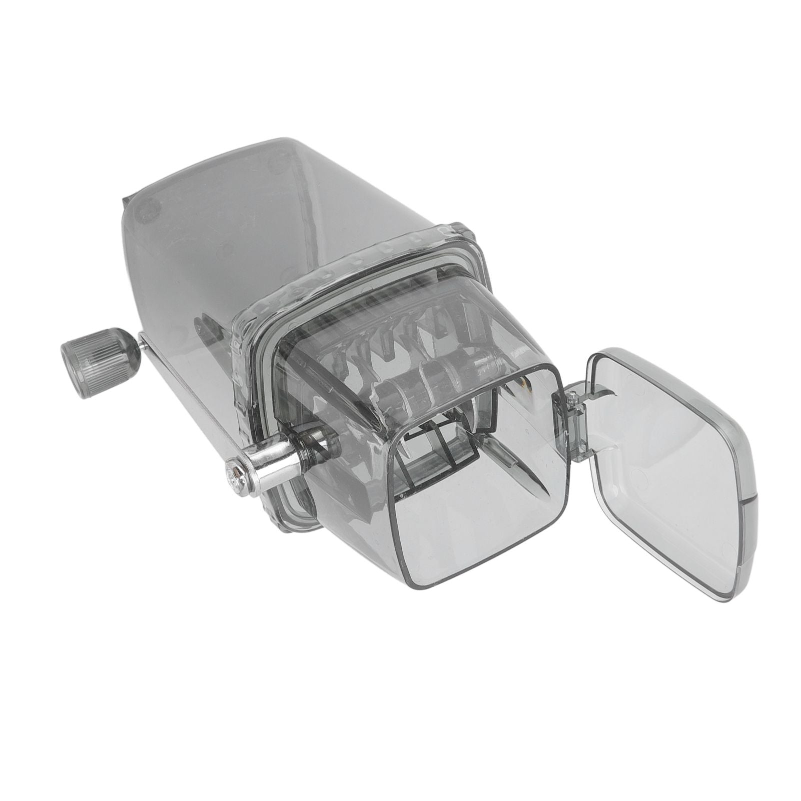 Manual Ice Crusher Small Portable Shaver Hand Operated Snow Cone Machine for Home Grey - view 7