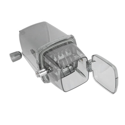 Manual Ice Crusher Small Portable Shaver Hand Operated Snow Cone Machine for Home Grey - view 7