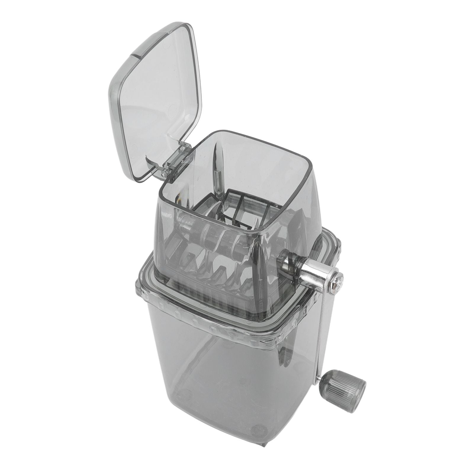 Manual Ice Crusher Small Portable Shaver Hand Operated Snow Cone Machine for Home Grey - view 8
