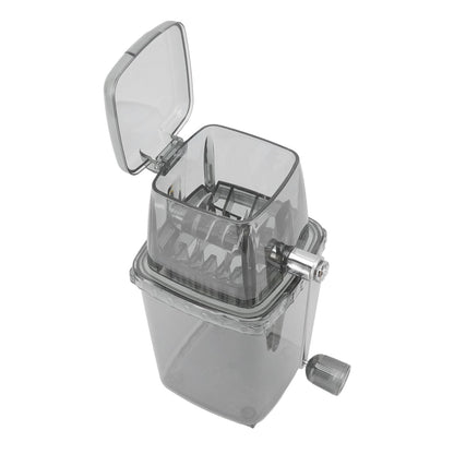 Manual Ice Crusher Small Portable Shaver Hand Operated Snow Cone Machine for Home Grey - view 8